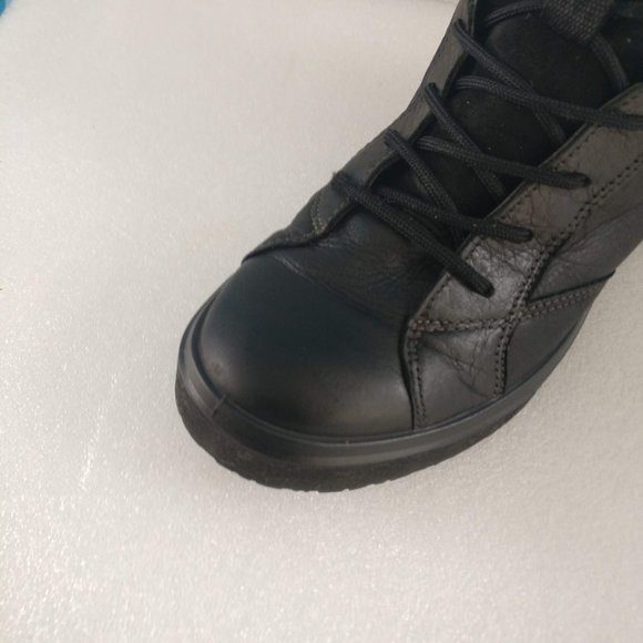 ECCO GORETEX WINTER BOOT, LACE UP/WATERPROOF,BLACK FULLY LINED 37/6US/4UK - Picture 4 of 8
